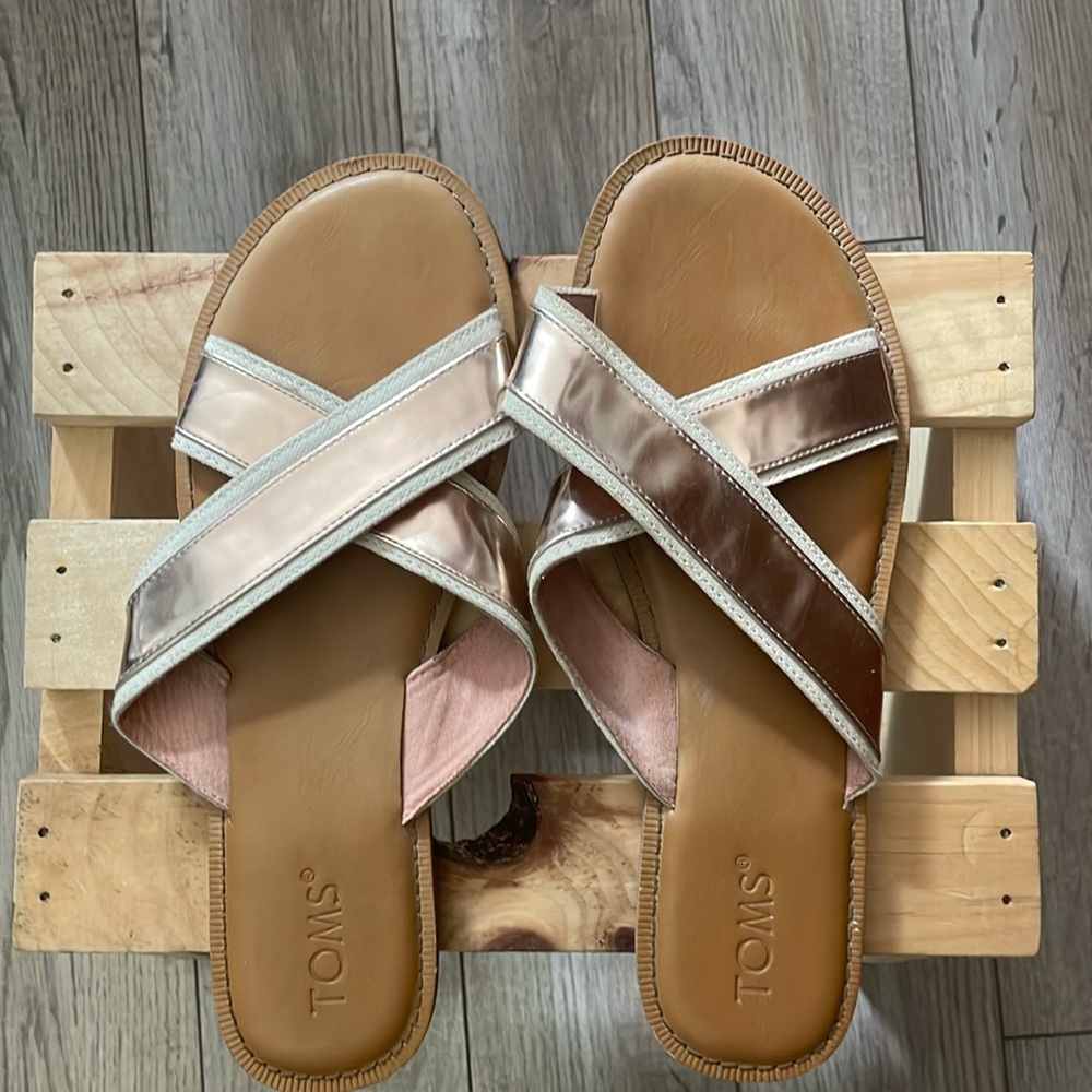 TOMS Rose Gold Sandals